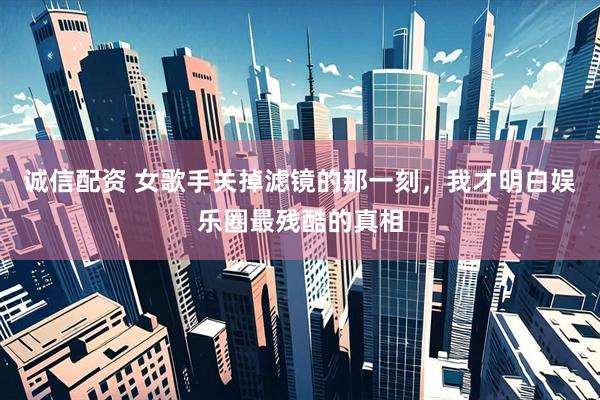 诚信配资 女歌手关掉滤镜的那一刻，我才明白娱乐圈最残酷的真相
