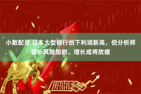 小散配资 日本大型银行创下利润新高，但分析师警示风险加剧、增长或将放缓